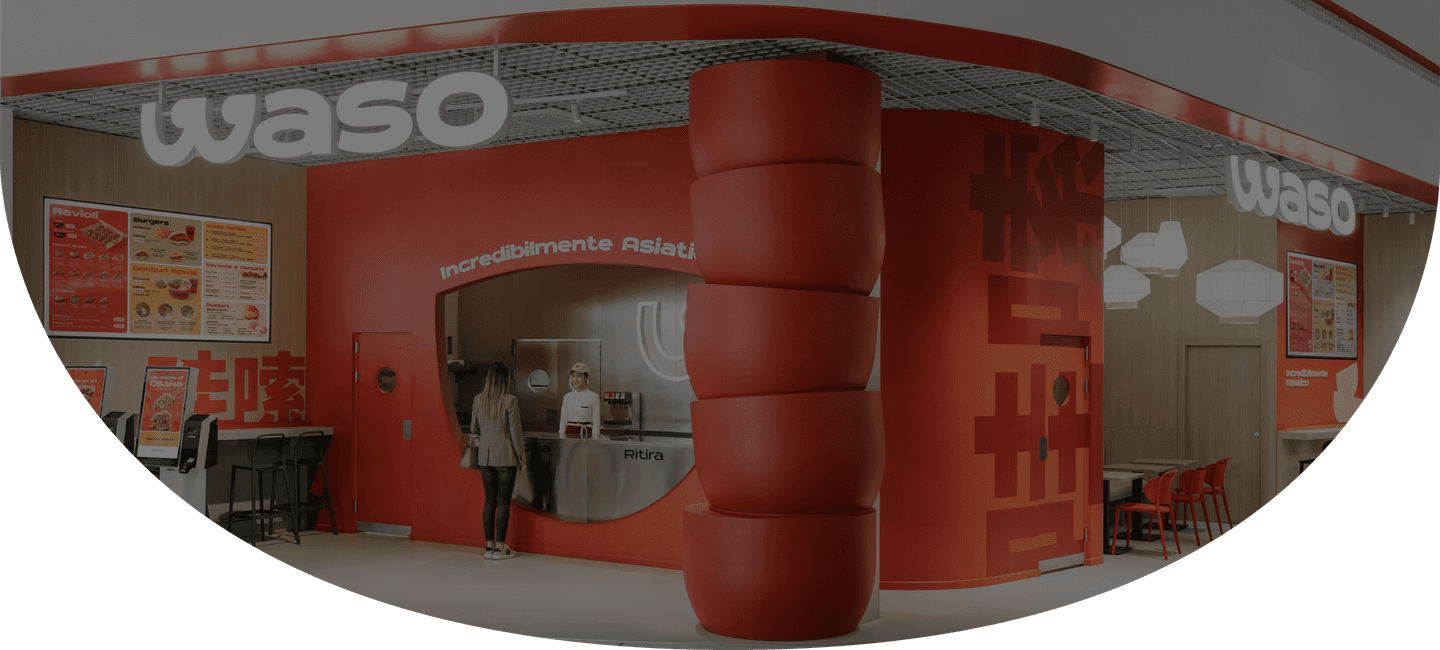 Interno del ristorante Waso